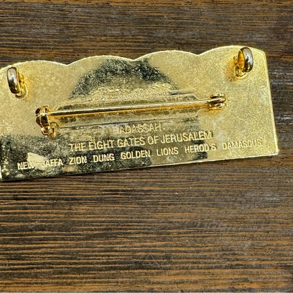 Hadassah colorful enamel brooch pin pendant The Eight Gates of Jerusalem - Picture 2 of 7